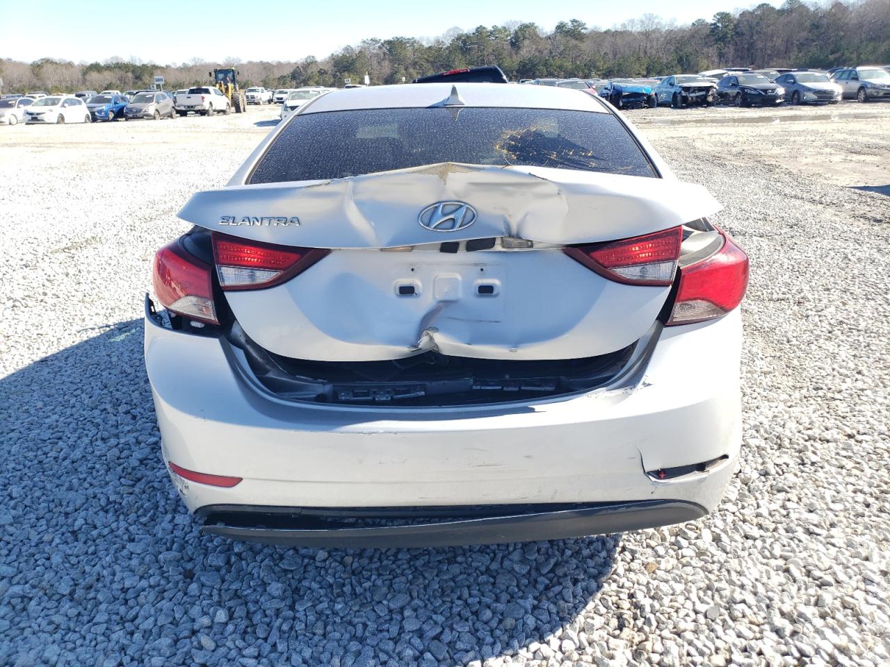 2015 Hyundai Elantra VIN KMHDH4AE5FU438053 Copart auction photo, rear end / minor dent/scratches damage thumbnail 6