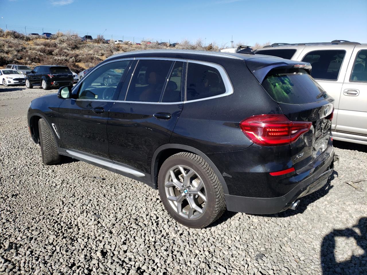 2020 BMW X3 VIN 5UXTY5C03L9B41483 Copart auction photo, rear end damage thumbnail 2