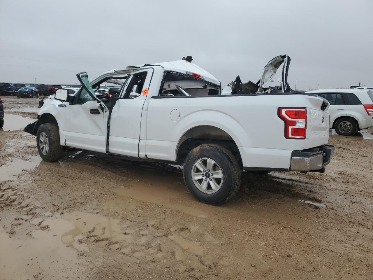 2018 Ford F-150 VIN 1FTEX1CB0JFC54035 Copart auction photo, front end / all over damage thumbnail 2