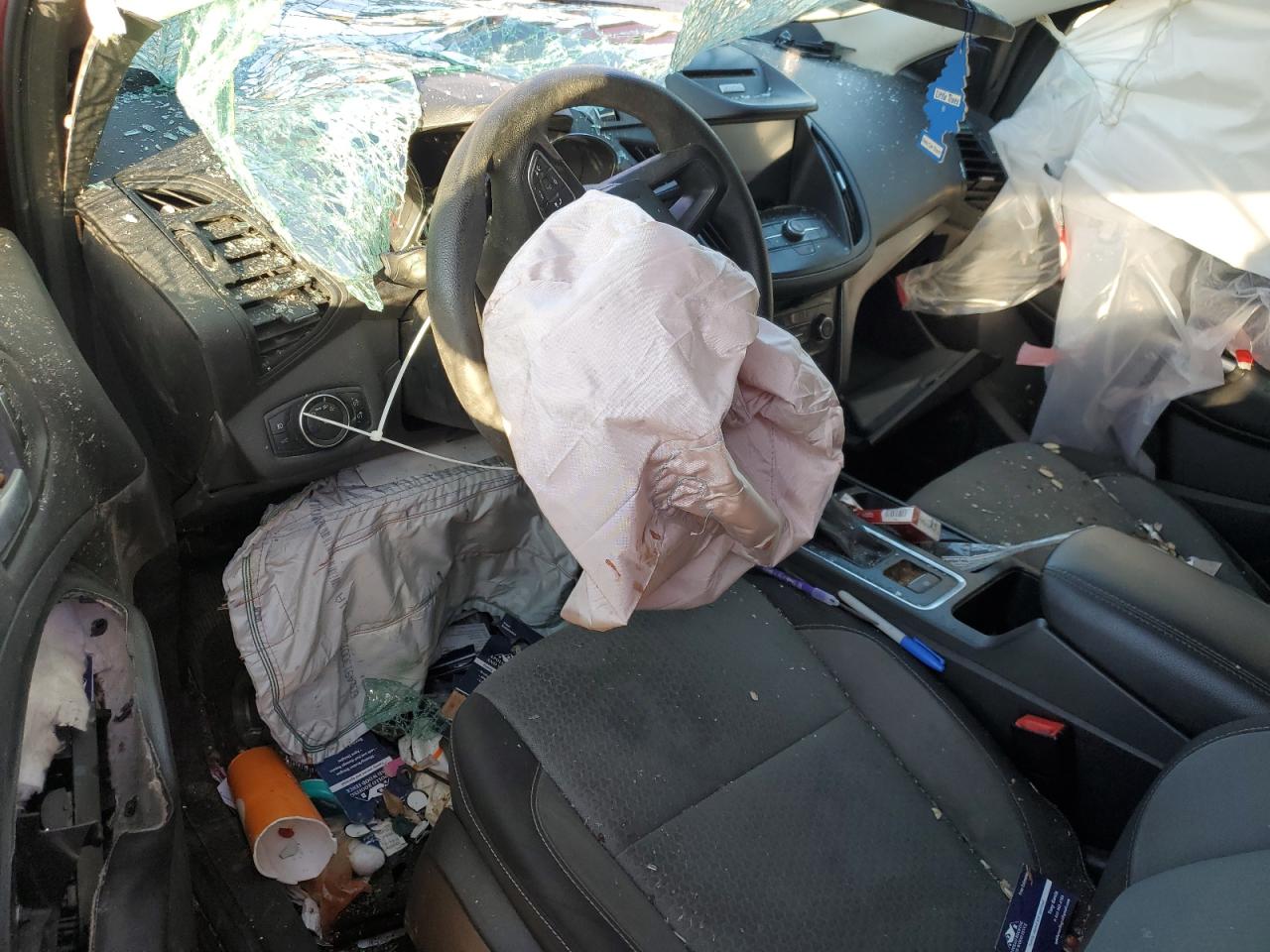 2017 Ford Escape VIN 1FMCU0GD0HUB88061 Copart auction photo, all over damage thumbnail 8