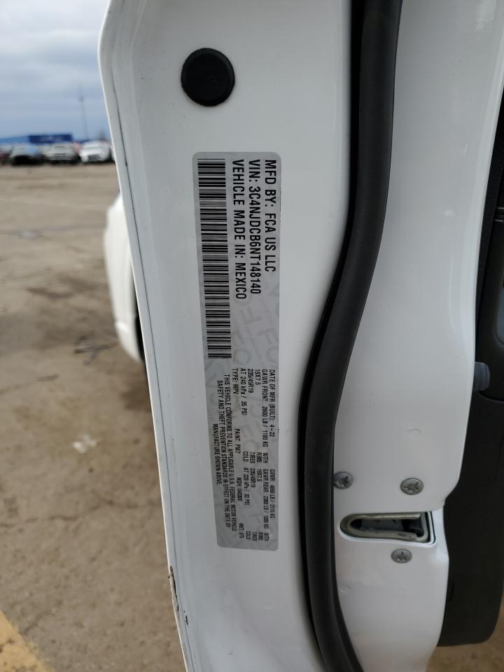 2022 Jeep Compass VIN 3C4NJDCB6NT148140 Copart auction photo, front end damage thumbnail 12