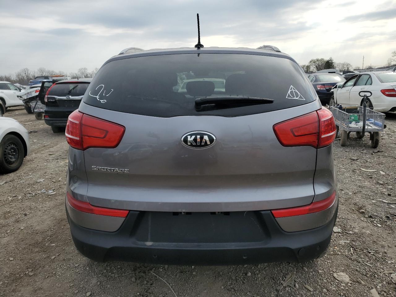 2012 KIA Sportage VIN KNDPBCA29C7249581 Copart auction photo, front end damage thumbnail 6