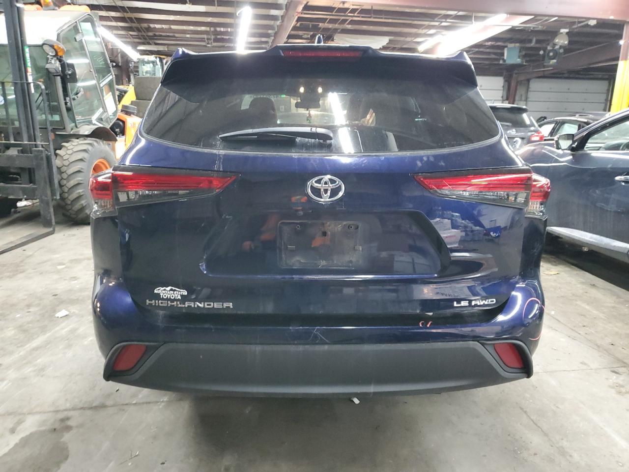 2021 Toyota Highlander VIN 5TDBZRBH0MS125119 Copart auction photo, front end damage thumbnail 6