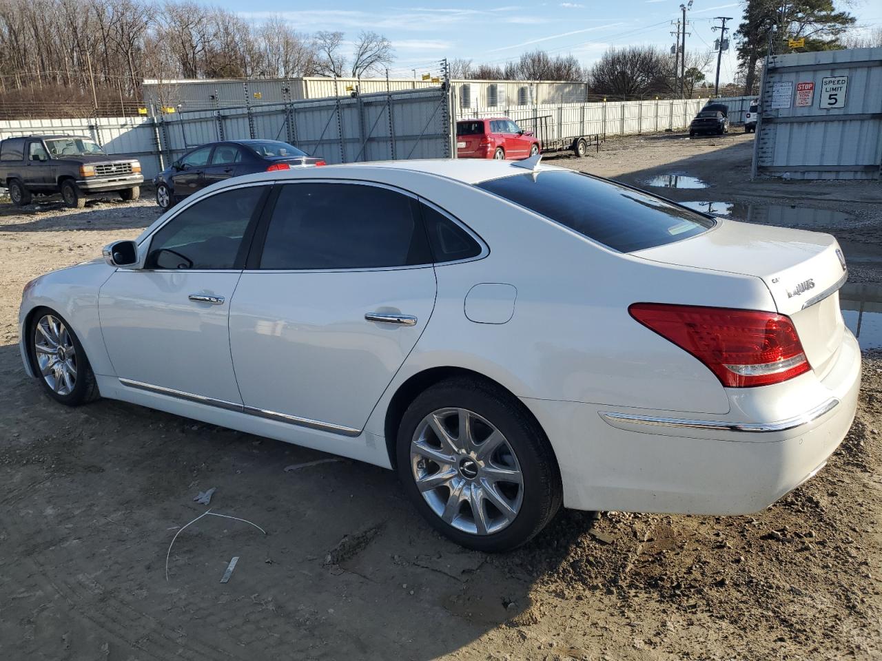 2013 Hyundai Equus VIN KMHGH4JH0DU063340 Copart auction photo, front end / minor dent/scratches damage thumbnail 2