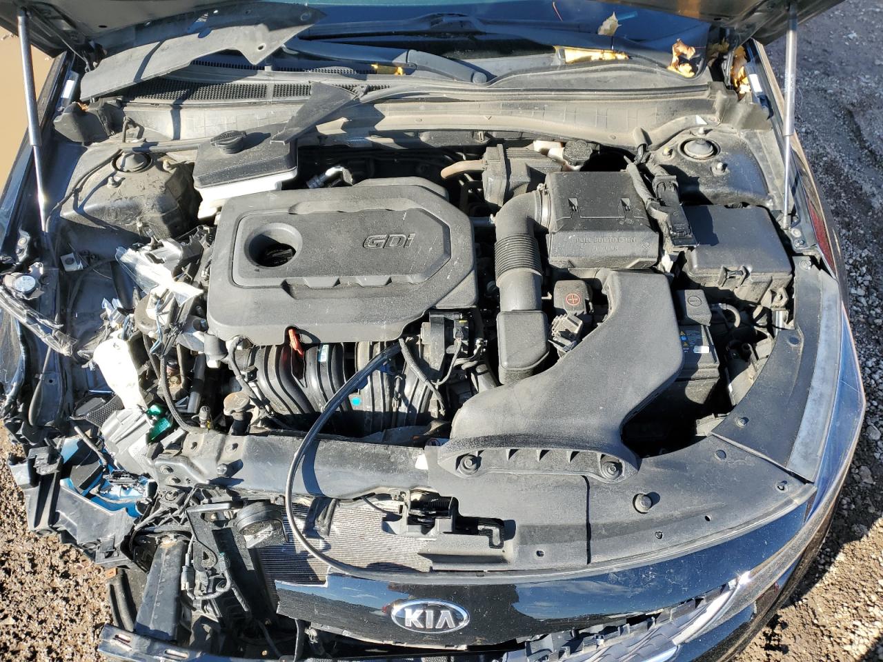 2019 KIA Optima VIN 5XXGT4L37KG368020 Copart auction photo, front end / side damage thumbnail 12
