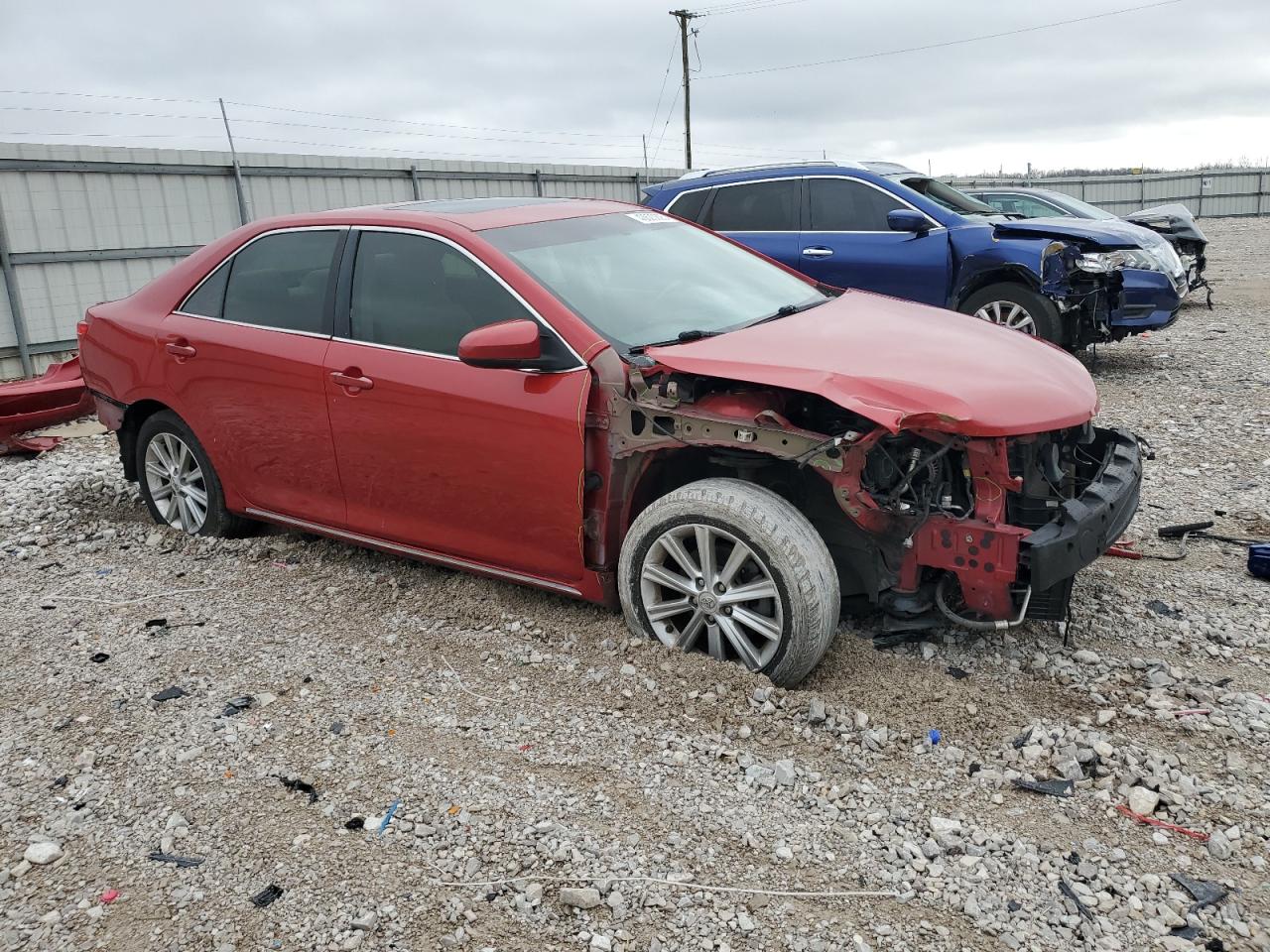 2012 Toyota Camry VIN 4T1BF1FK8CU553705 Copart auction photo, front end / rear end damage thumbnail 4