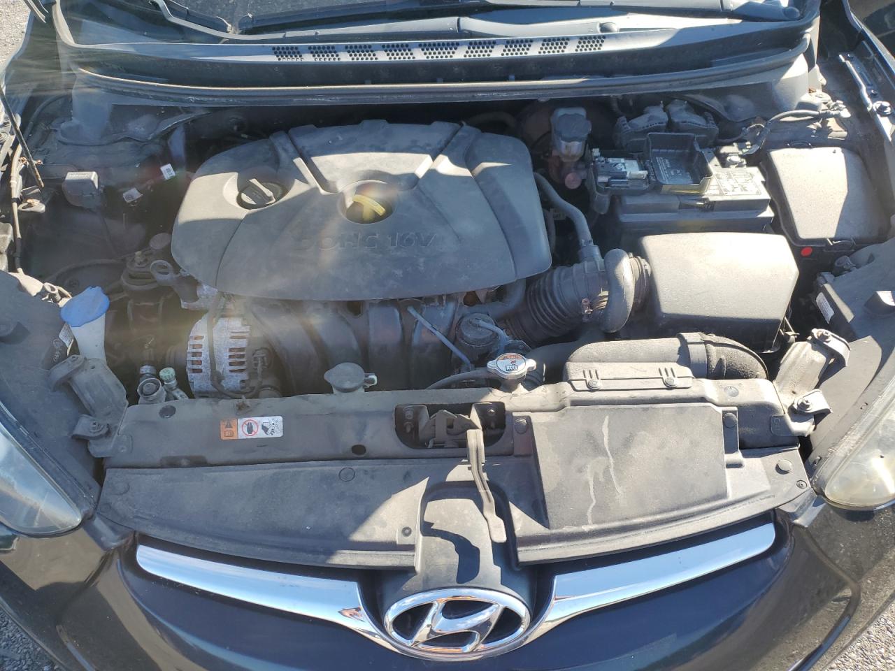 2014 Hyundai Elantra VIN 5NPDH4AE9EH459663 Copart auction photo, vandalism / front end damage thumbnail 11