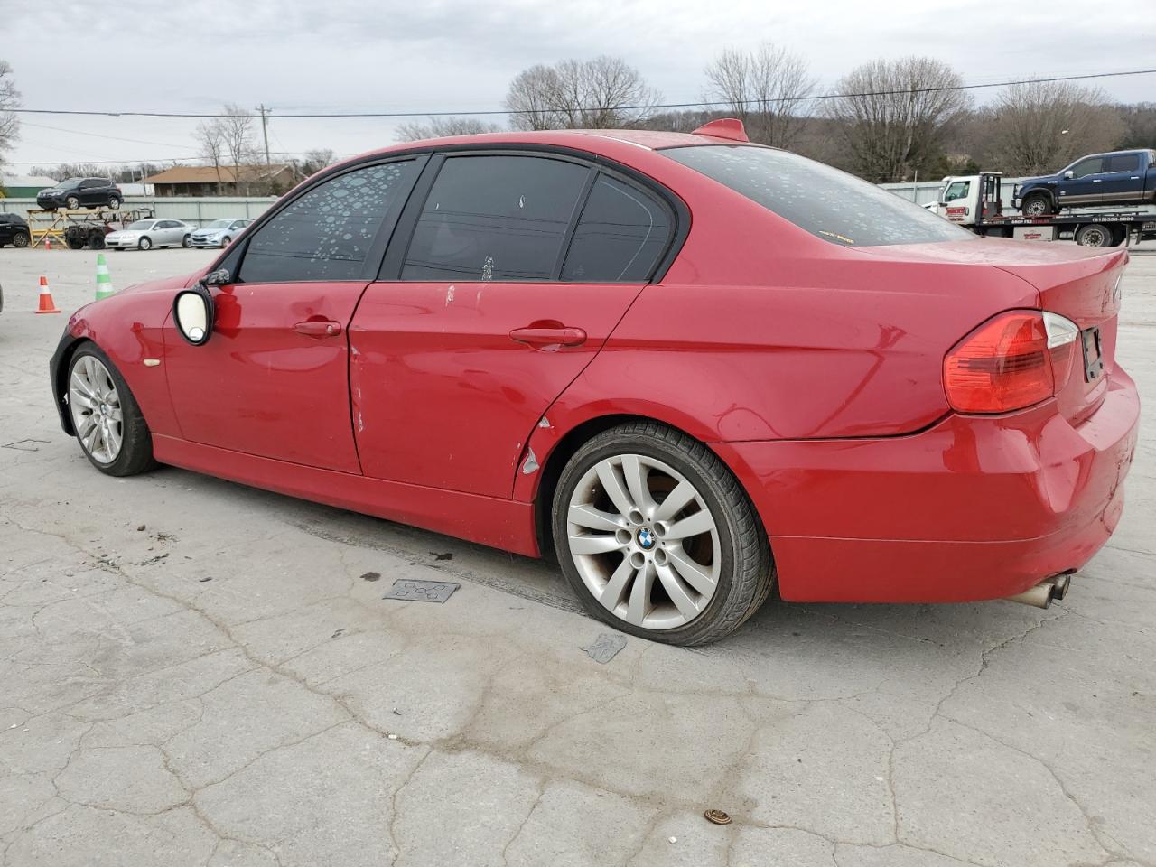 2007 BMW 3er VIN WBAVA37537NL12264 Copart auction photo, side / front end damage thumbnail 2