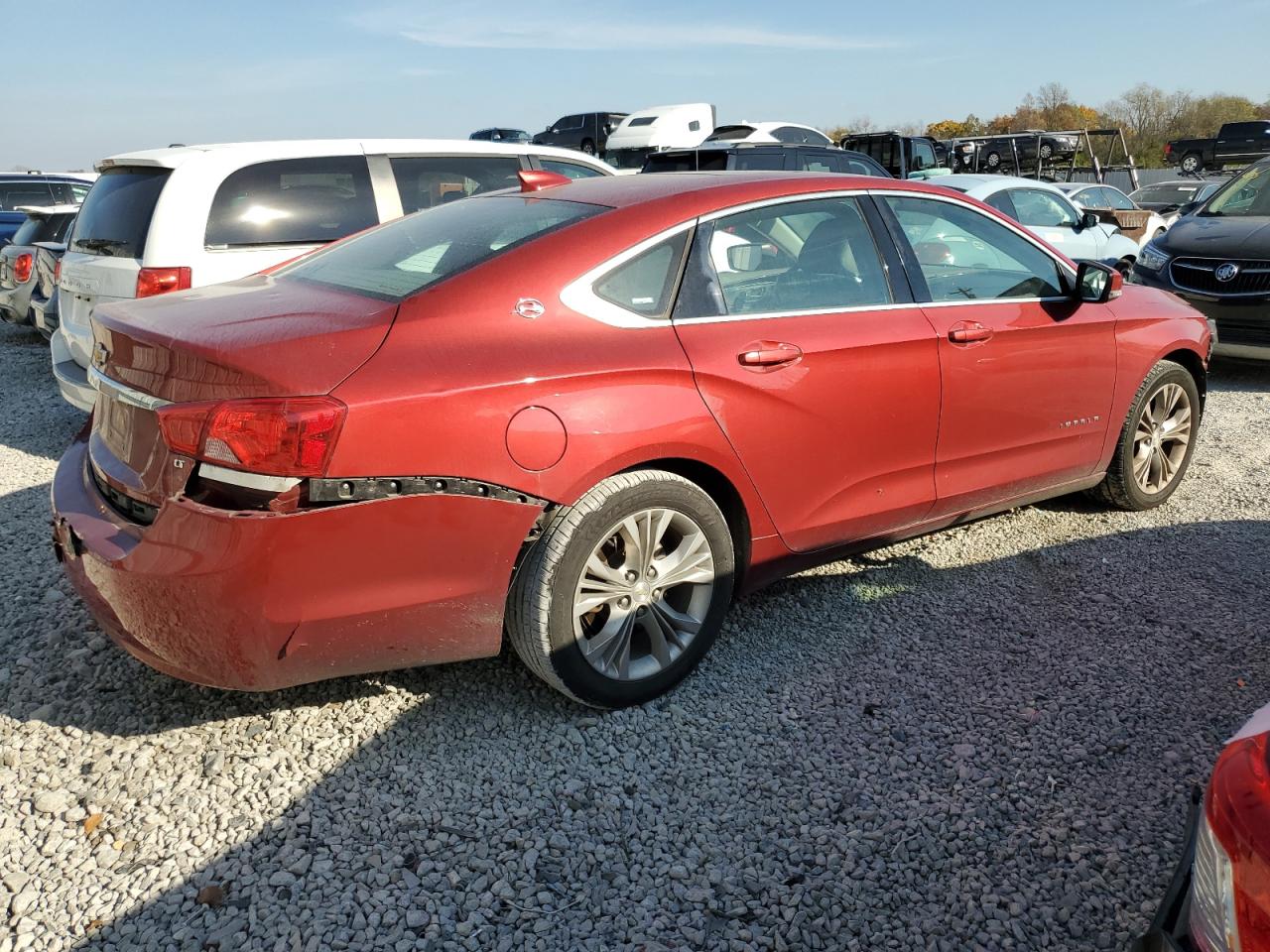 2015 Chevrolet Impala VIN 2G1125S37F9205602 Copart auction photo, all over damage thumbnail 3