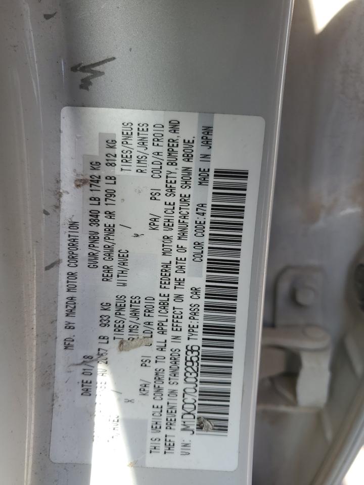 2018 Mazda CX-3 VIN JM1DKDC70J0329536 Copart auction photo, front end damage thumbnail 13