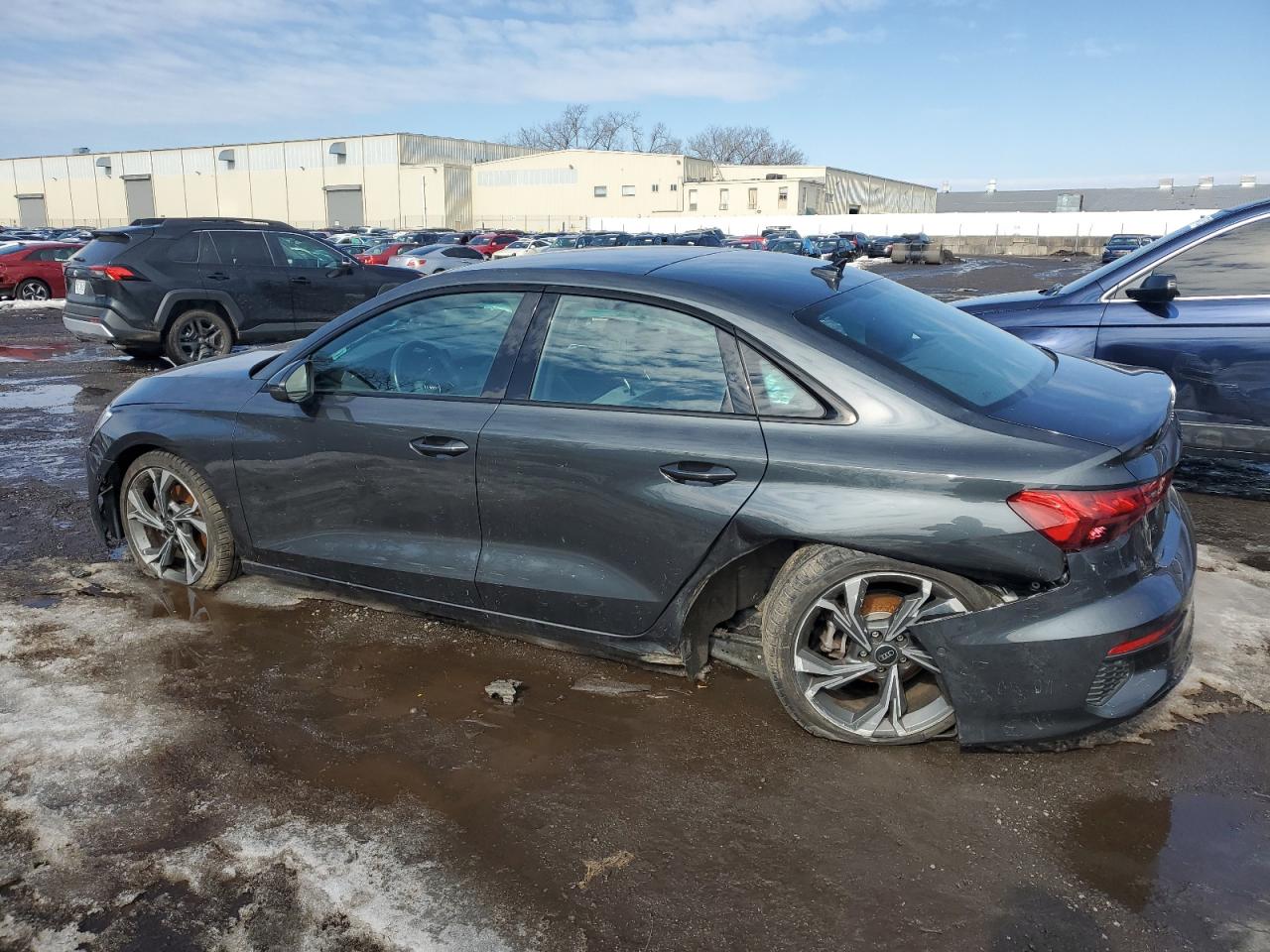 2023 Audi A3 VIN WAUGUDGY8PA127182 Copart auction photo, all over / rear end damage thumbnail 2