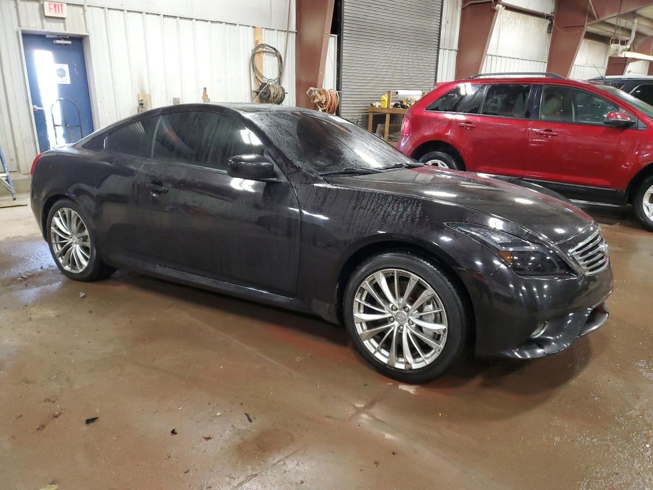2013 Infiniti G VIN JN1CV6EL8DM981846 Copart auction photo, undercarriage / side damage thumbnail 4