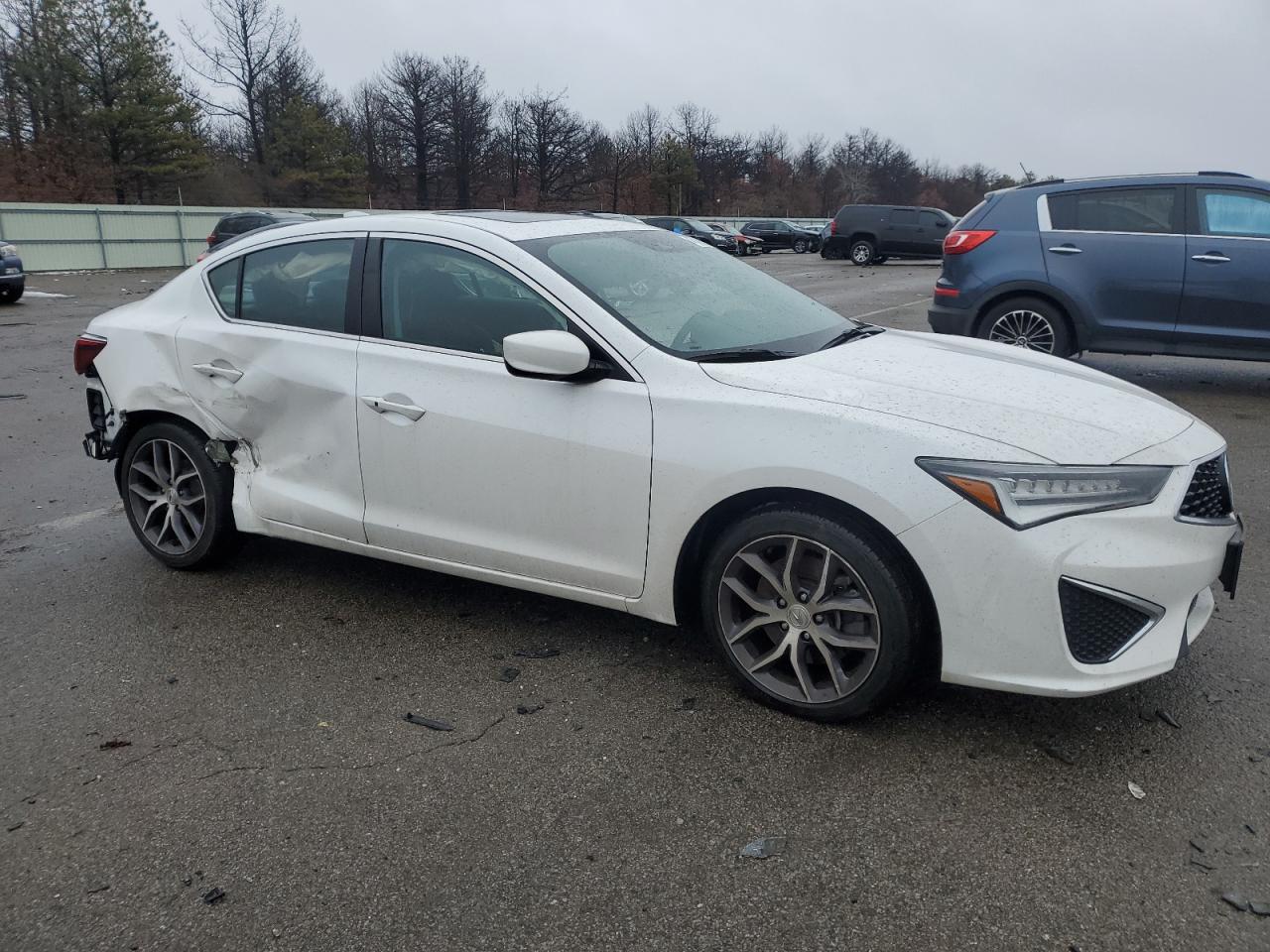 2022 Acura ILX VIN 19UDE2F70NA003597 Copart auction photo, side / rear end damage thumbnail 4
