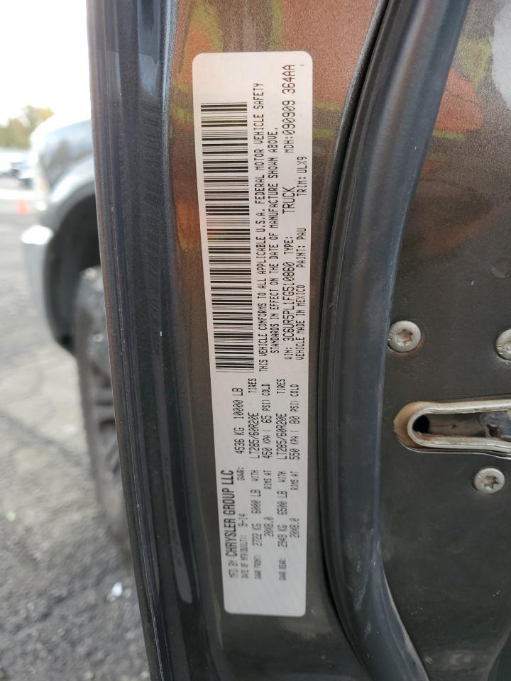 2015 RAM 2500 VIN 3C6UR5PL1FG510860 Copart auction photo, front end / undercarriage damage thumbnail 14
