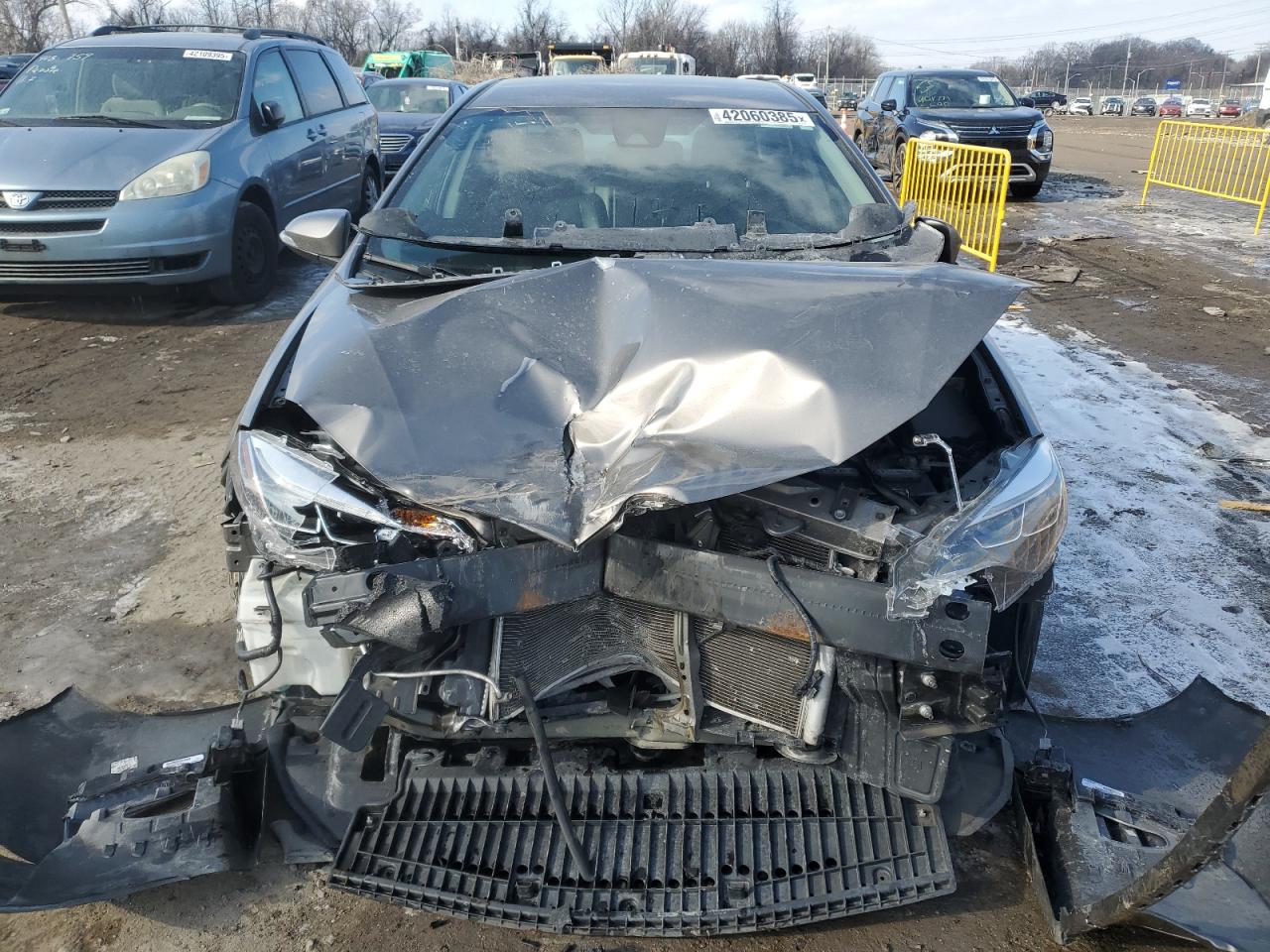 2017 Toyota Corolla VIN 2T1BURHEXHC845876 Copart auction photo, front end damage thumbnail 5