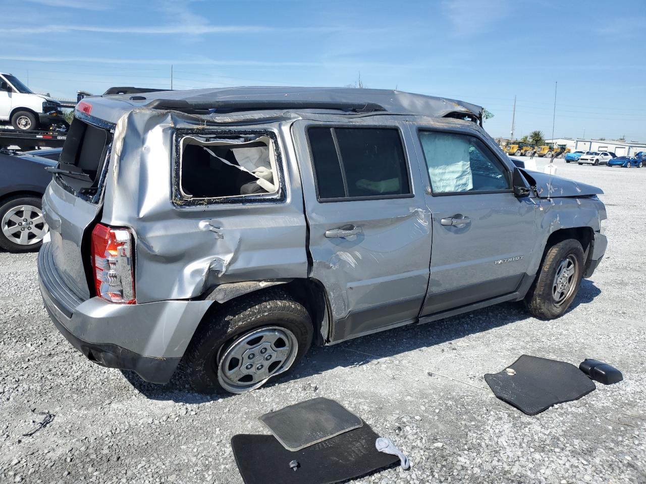 2017 Jeep Liberty (Patriot) VIN 1C4NJPBA9HD140974 Copart auction photo, rollover damage thumbnail 3
