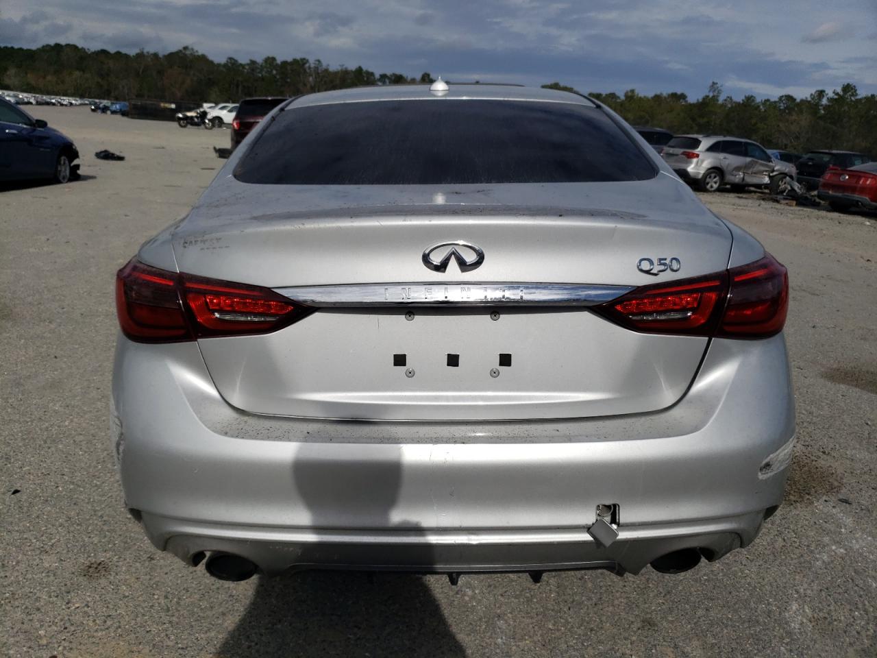 2018 Infiniti Q50 VIN JN1EV7AP7JM359032 Copart auction photo, front end / side damage thumbnail 6