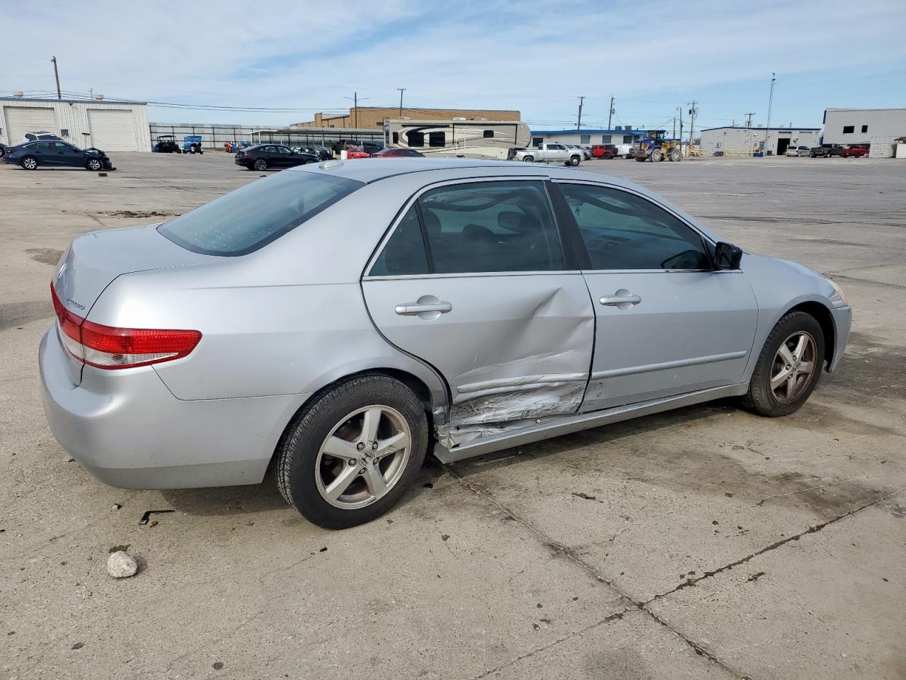 2004 Honda Accord VIN 1HGCM567X4A099429 Copart auction photo, side damage thumbnail 3