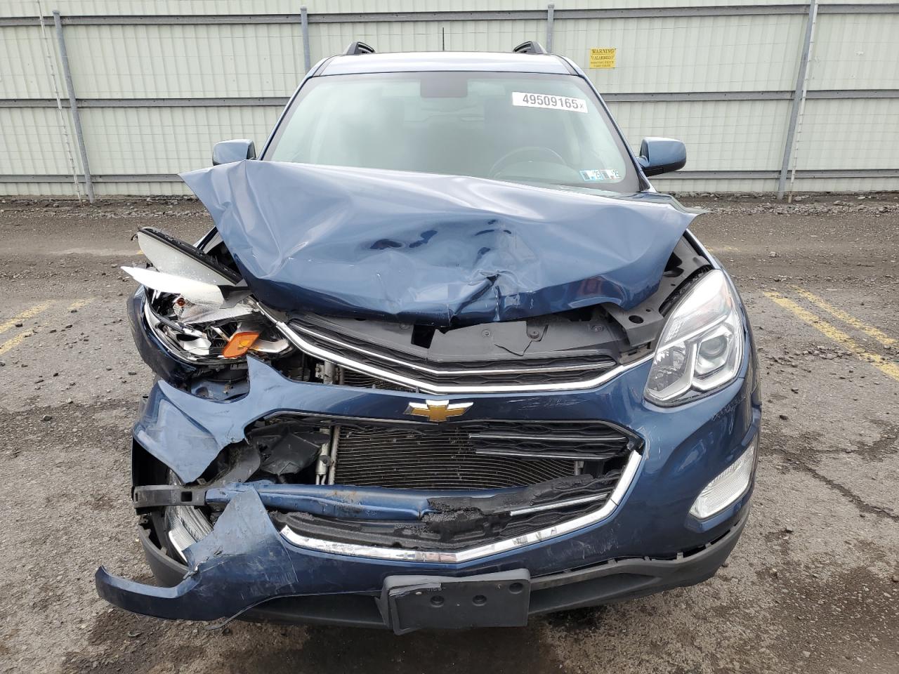 2016 Chevrolet Equinox VIN 2GNALCEK1G6309170 Copart auction photo, front end / side damage thumbnail 5