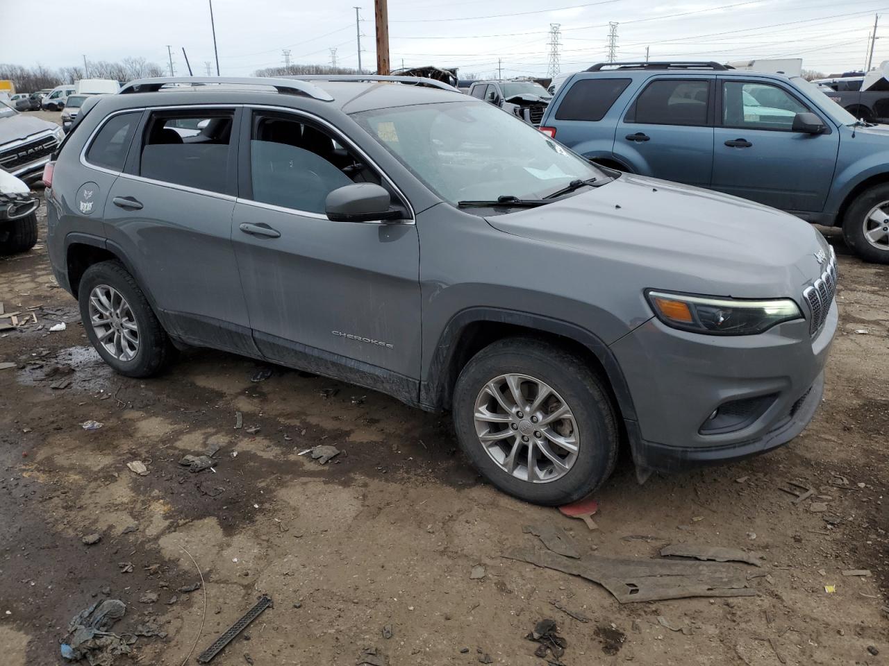 2021 Jeep Grand Cherokee VIN 1C4PJMMN8MD173241 Copart auction photo, rear end damage thumbnail 4