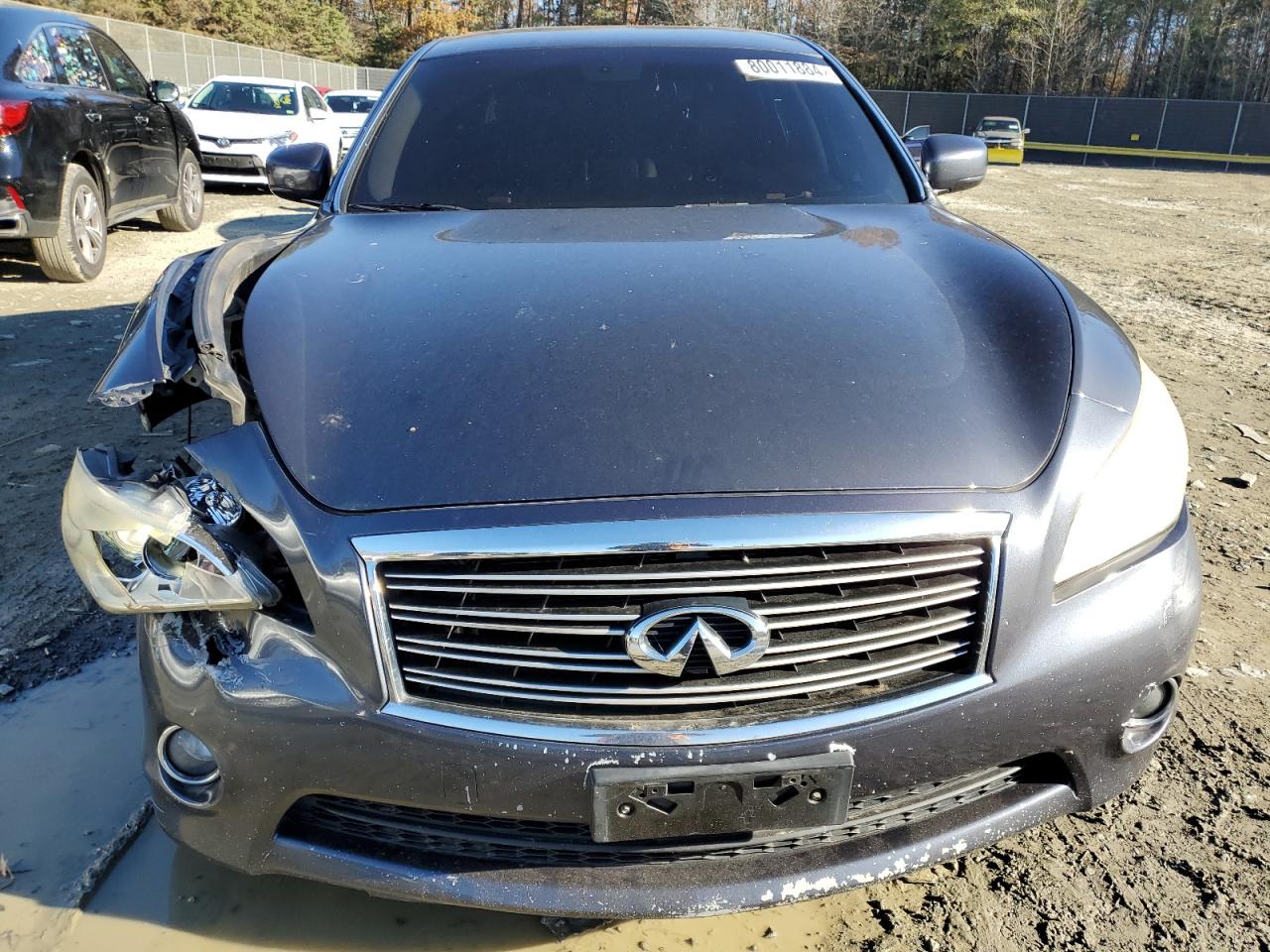 2011 Infiniti M VIN JN1BY1AR8BM373368 Copart auction photo, front end / undercarriage damage thumbnail 5