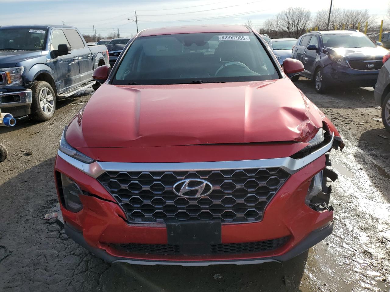 2020 Hyundai Santa Fe VIN 5NMS33AD7LH193660 Copart auction photo, front end / minor dent/scratches damage thumbnail 5