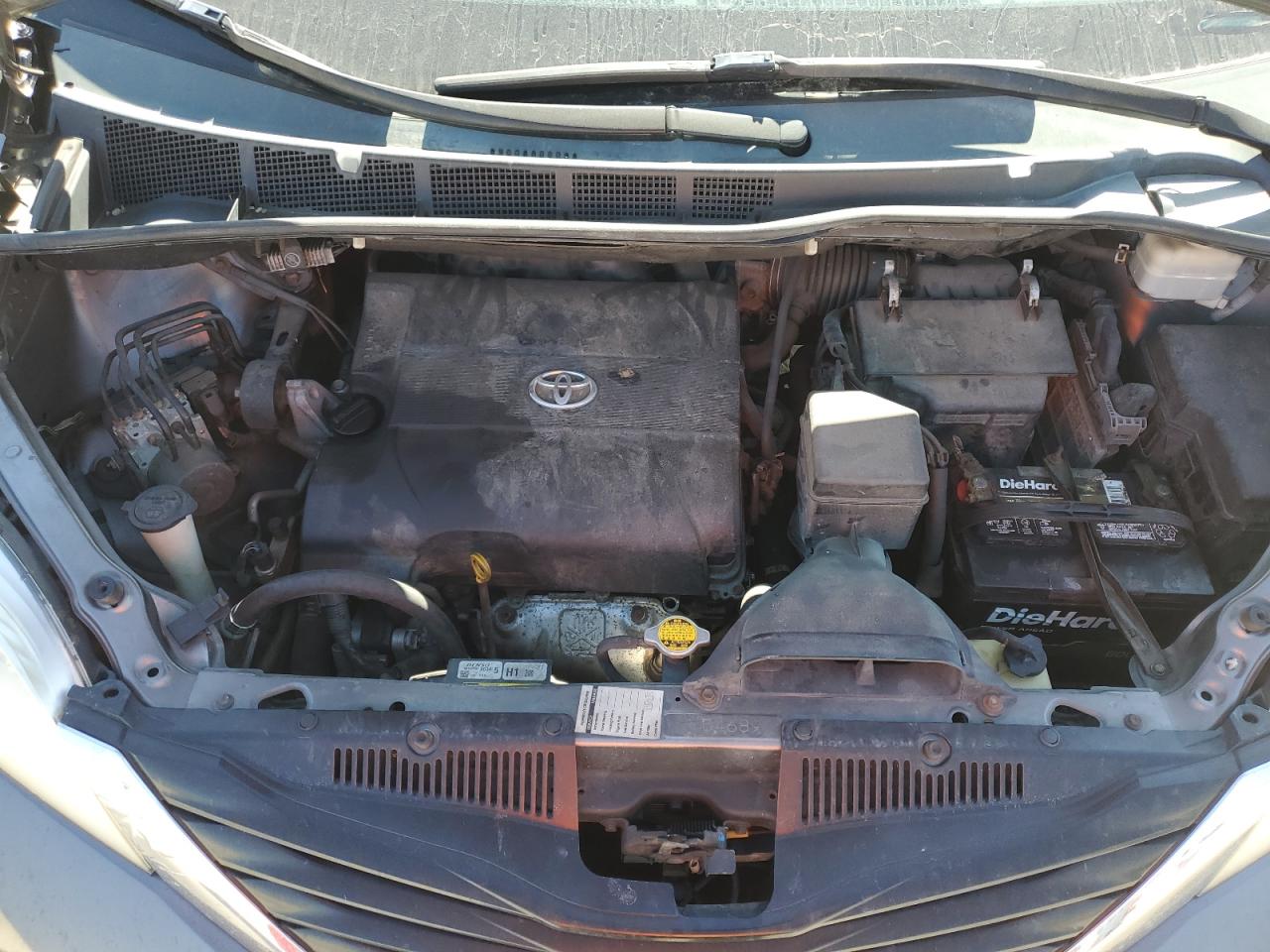 2011 Toyota Sienna VIN 5TDKK3DC4BS023094 Copart auction photo, hail damage thumbnail 12