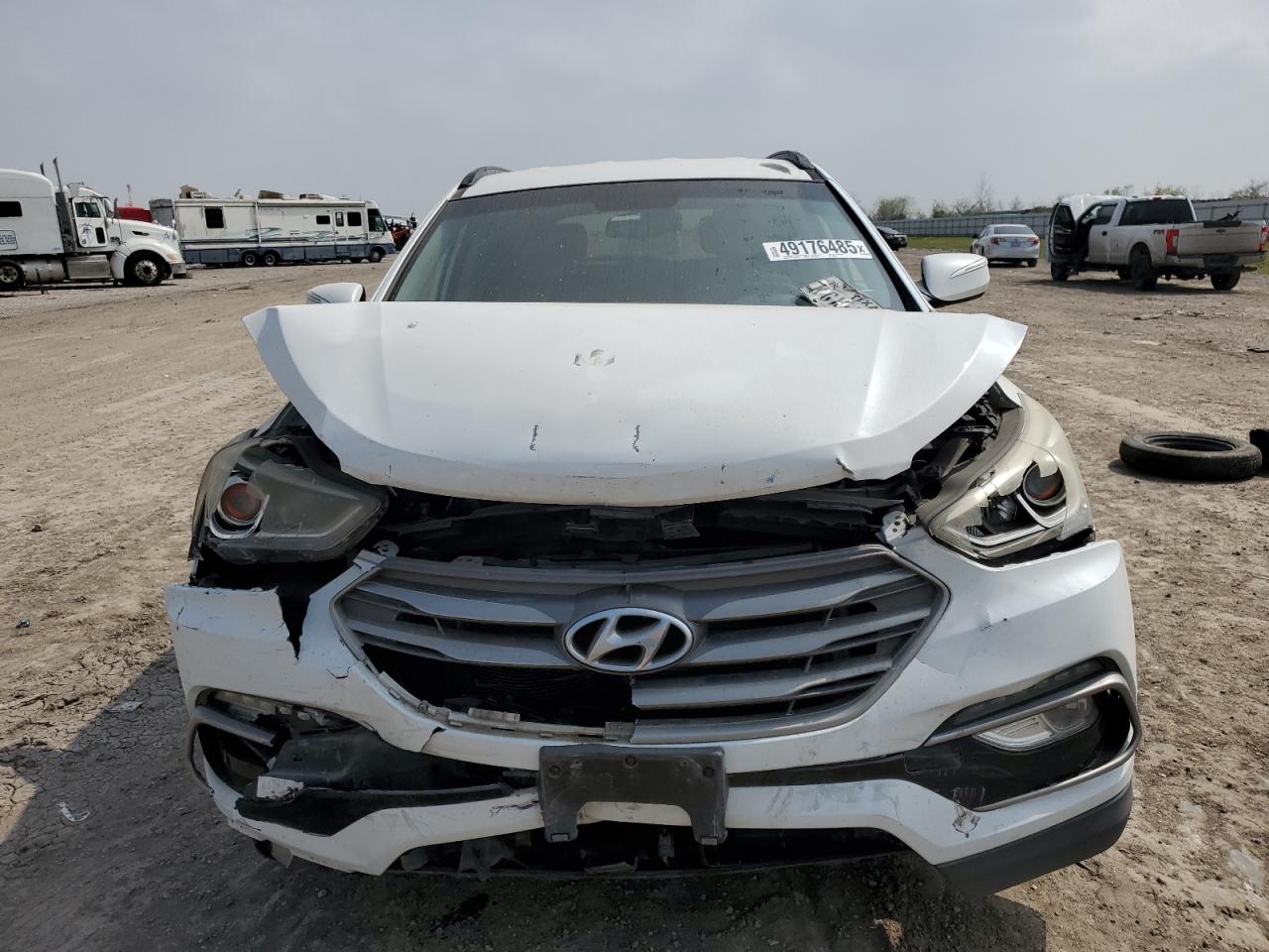 2018 Hyundai Santa Fe VIN 5NMZU3LB9JH058328 Copart auction photo, front end / rear end damage thumbnail 5
