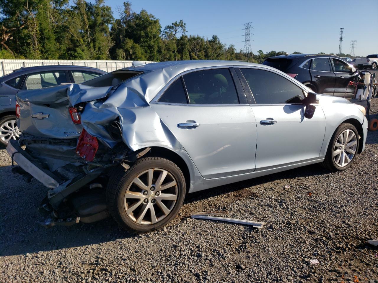 2013 Chevrolet Malibu VIN 1G11H5SA4DU126949 Copart auction photo, rear end / side damage thumbnail 3