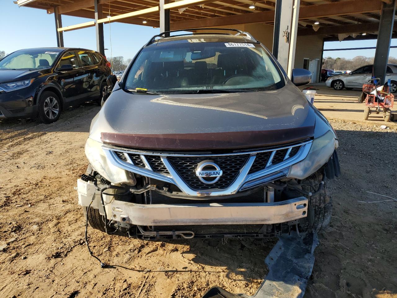 2012 Nissan Murano VIN JN8AZ1MU0CW116141 Copart auction photo, all over damage thumbnail 5