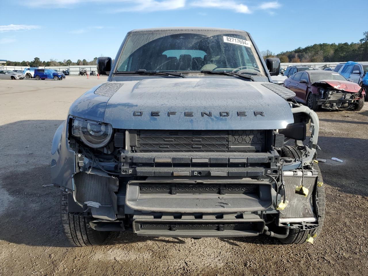 2023 Land Rover Defender VIN SALEPEEU8P2115950 Copart auction photo, front end damage thumbnail 5