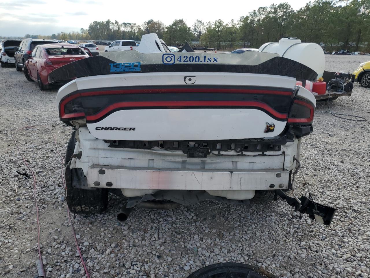 2019 Dodge Charger VIN 2C3CDXGJXKH504728 Copart auction photo, all over damage thumbnail 6