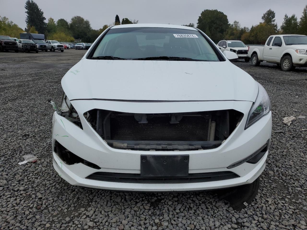 2015 Hyundai Sonata VIN 5NPE24AF3FH095384 Copart auction photo, front end / side damage thumbnail 5