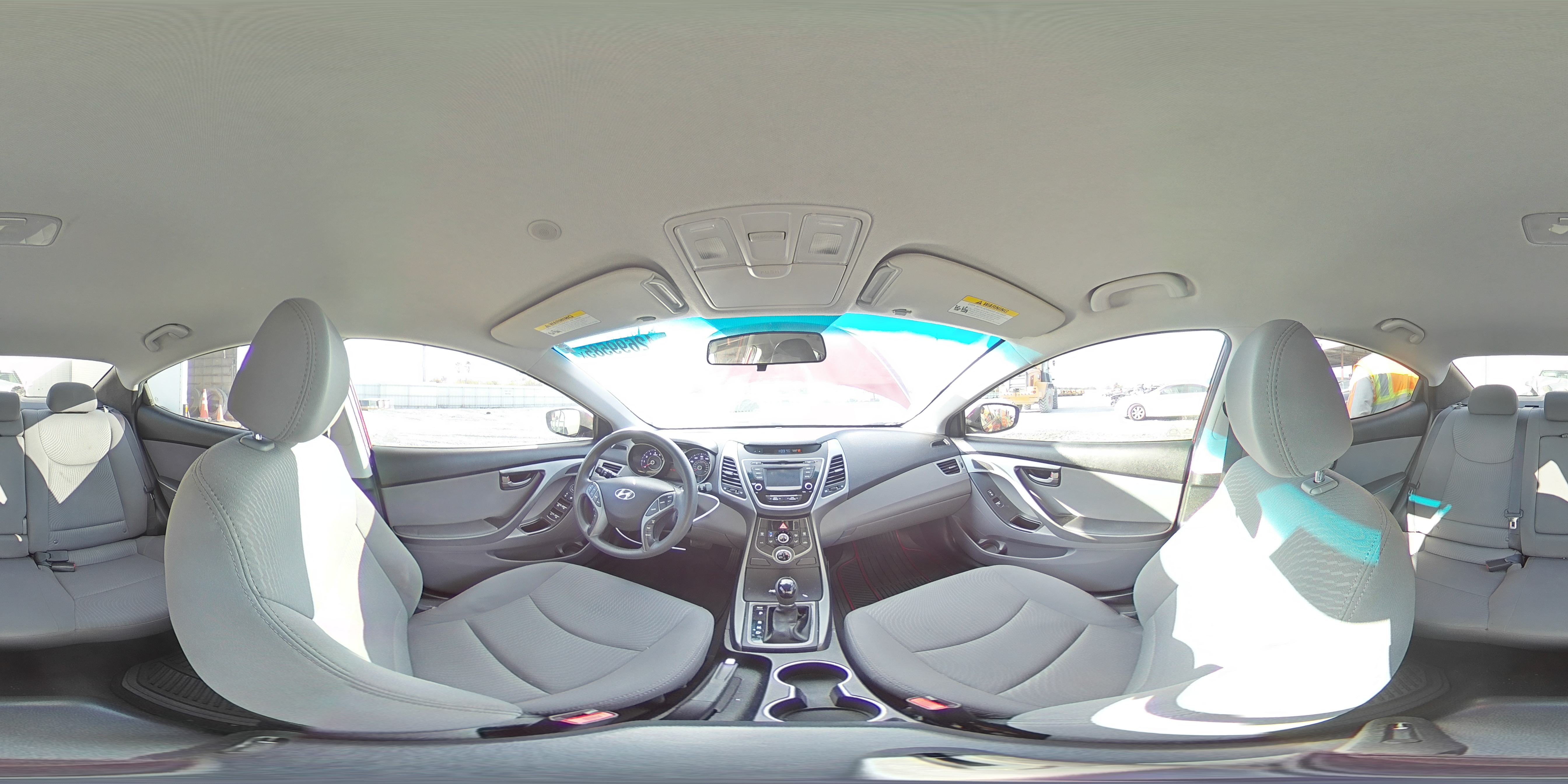2015 Hyundai Elantra VIN 5NPDH4AE0FH619317 Copart auction photo, rear end / front end damage thumbnail 14