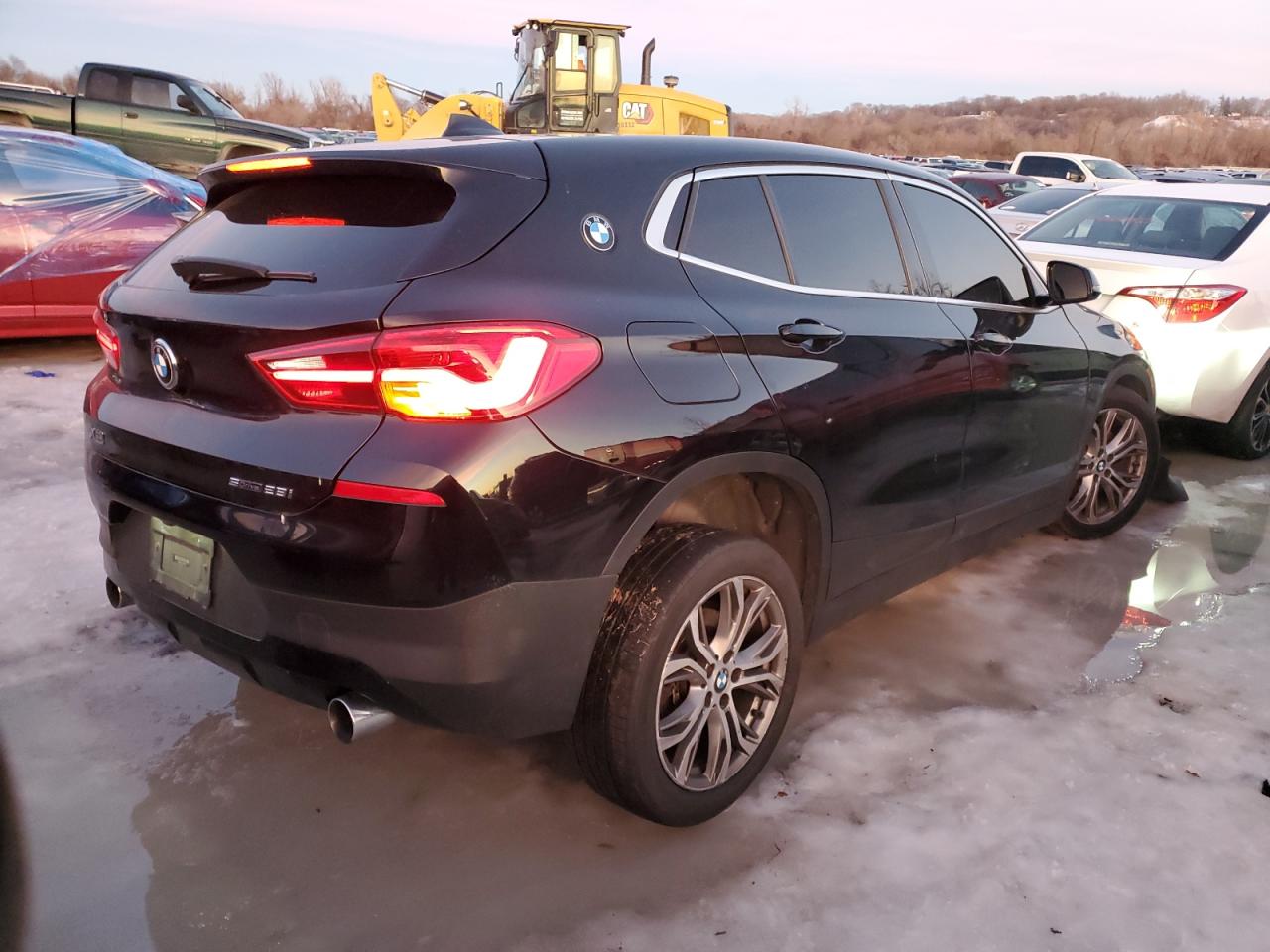 2018 BMW X2 VIN WBXYJ3C31JEJ84900 Copart auction photo, undercarriage / front end damage thumbnail 3