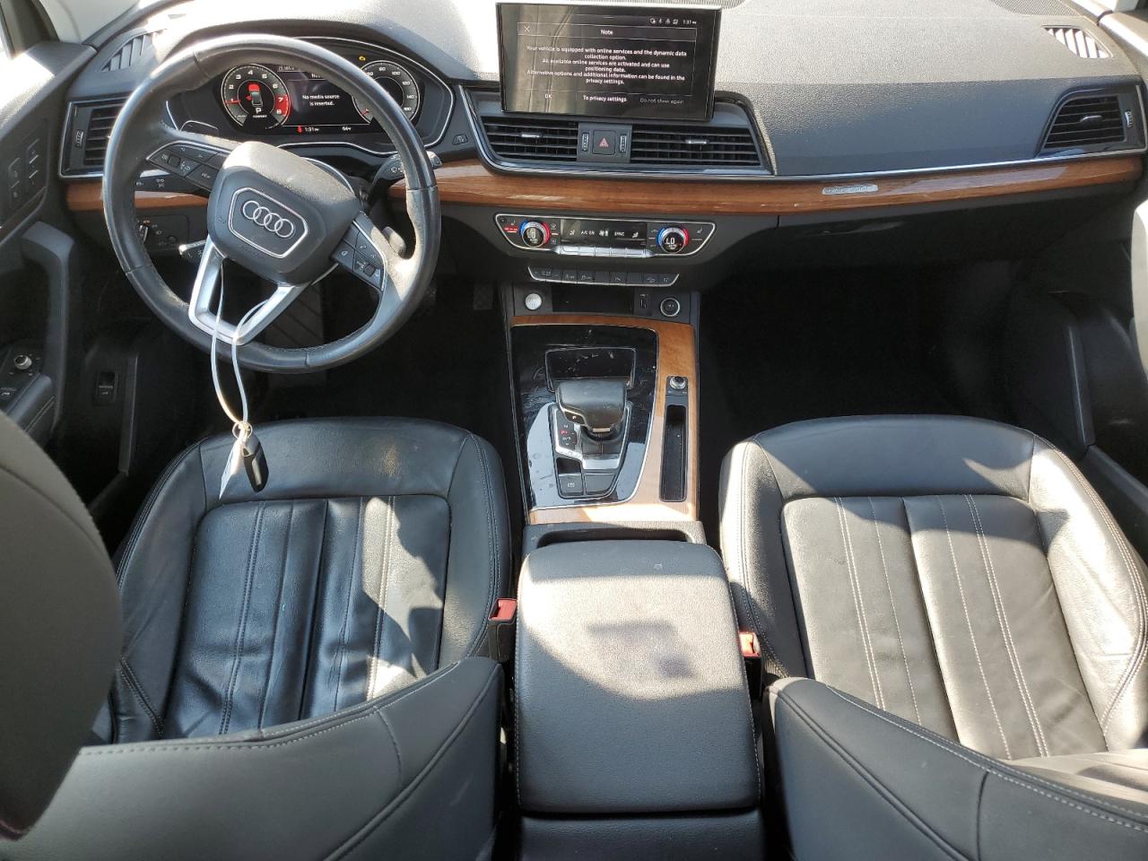 2021 Audi Q5 VIN WA1BAAFY5M2022427 Copart auction photo, front end damage thumbnail 8