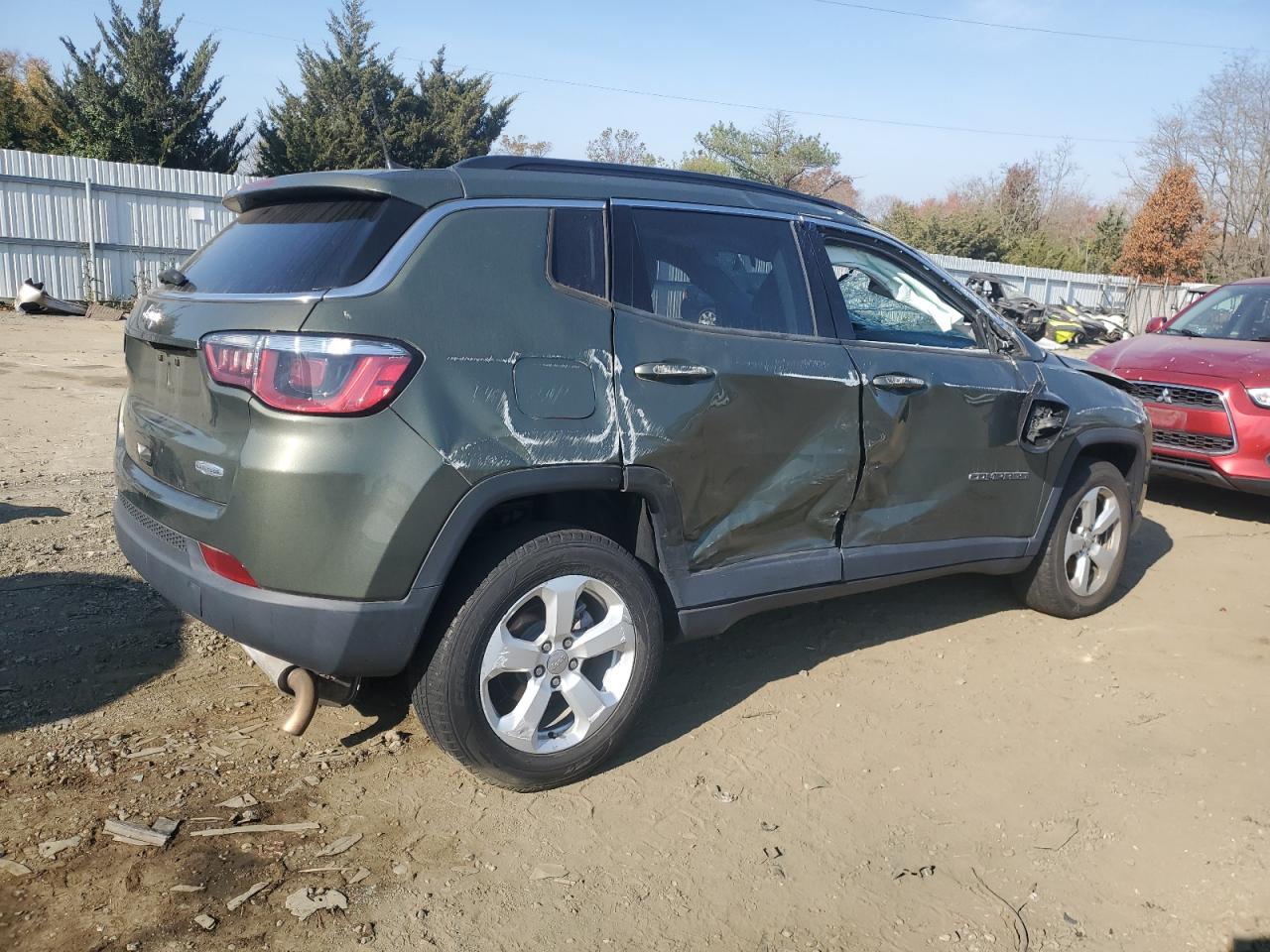 2018 Jeep Compass VIN 3C4NJDBB8JT112834 Copart auction photo, all over damage thumbnail 3