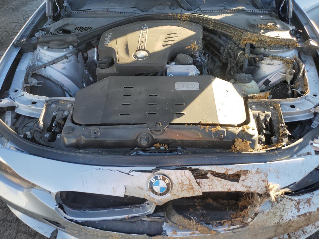 2014 BMW 3er VIN WBA3B1G52ENS80123 Copart auction photo, front end damage thumbnail 11