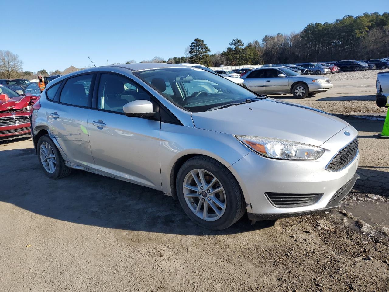 2018 Ford Focus VIN 1FADP3K27JL308026 Copart auction photo, side damage thumbnail 4