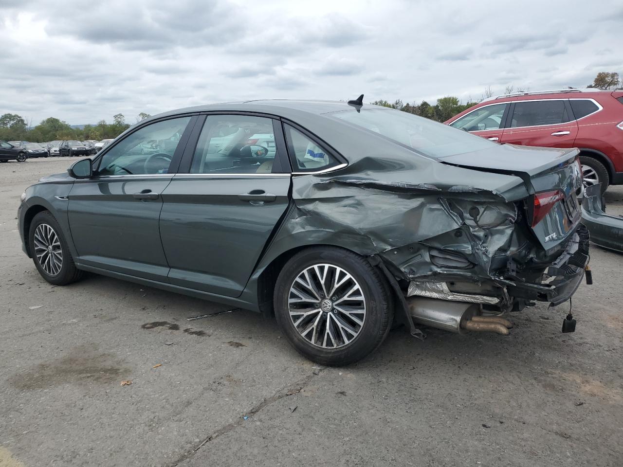 2019 Volkswagen Jetta VIN 3VWE57BU6KM053444 Copart auction photo, rear end / side damage thumbnail 2