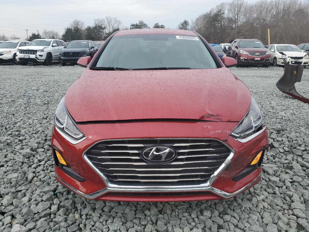 2019 Hyundai Sonata VIN 5NPE24AFXKH735195 Copart auction photo, front end / rear end damage thumbnail 5