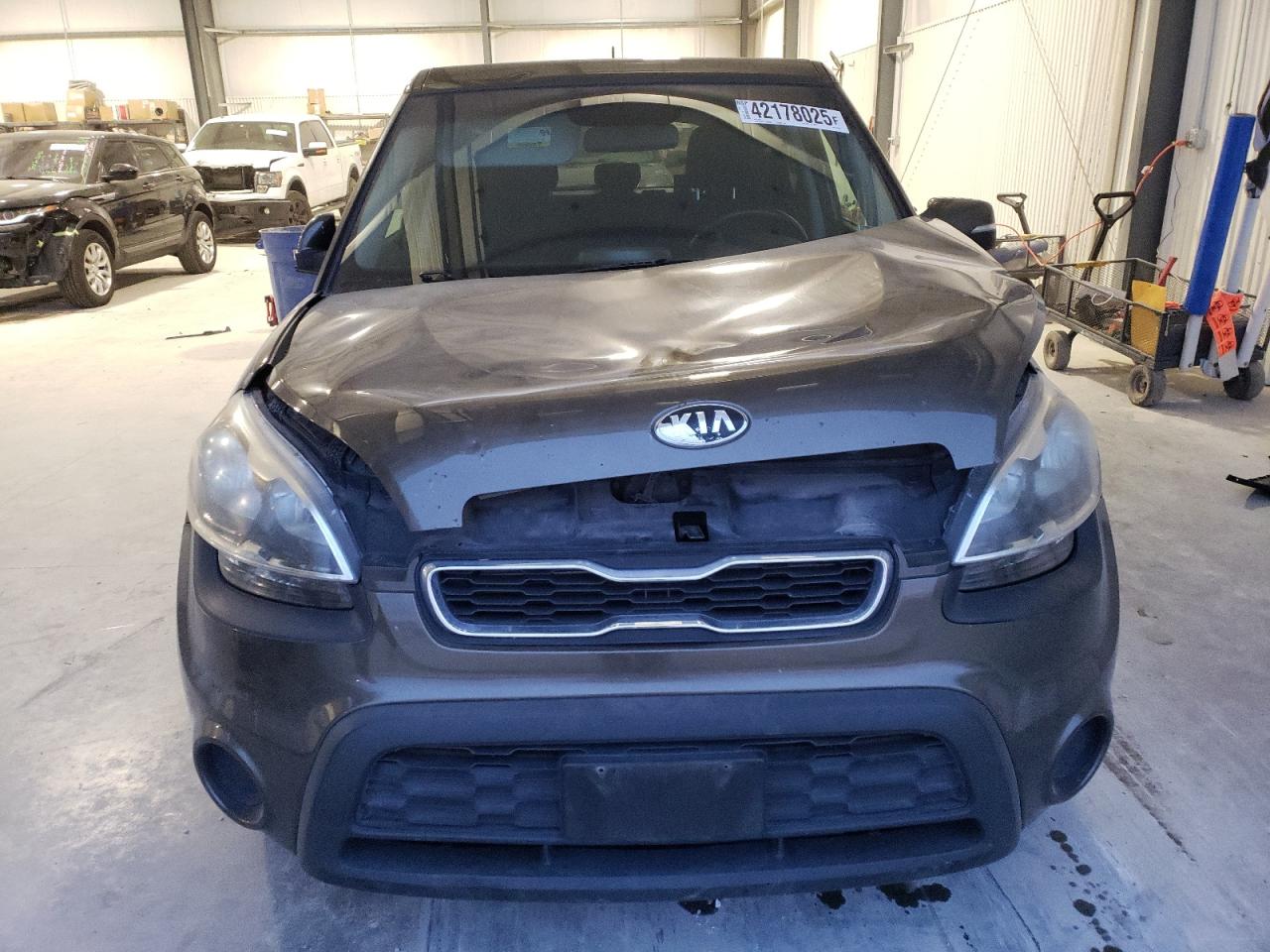 2013 KIA Soul VIN KNDJT2A64D7537333 Copart auction photo, front end damage thumbnail 5