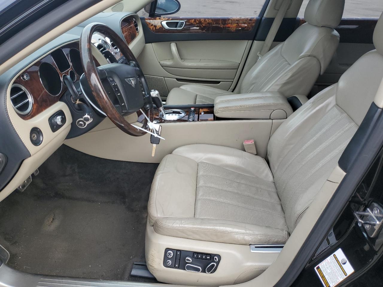 2007 Bentley Continental VIN SCBBR93W778040920 Copart auction photo, side / rear end damage thumbnail 7