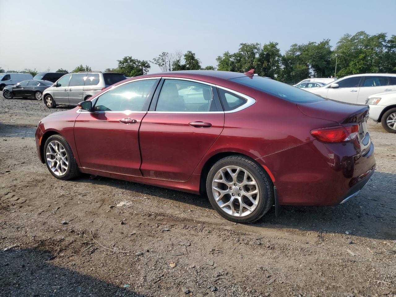 2016 Chrysler 200 VIN 1C3CCCEG2GN163245 Copart auction photo, front end / side damage thumbnail 2