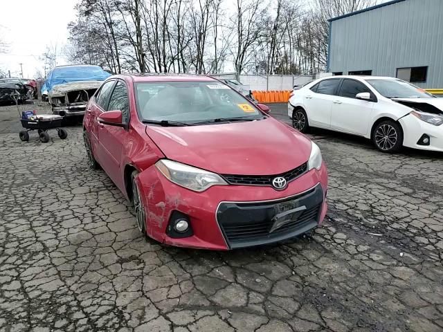 2015 Toyota Corolla VIN 2T1BURHE7FC430978 Copart auction photo, side / front end damage thumbnail 11