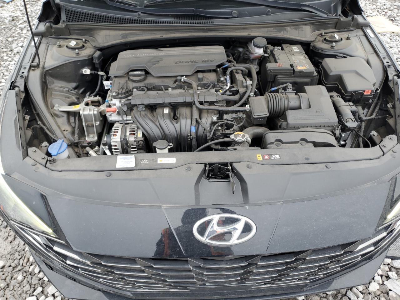 2022 Hyundai Elantra VIN KMHLP4AG3NU352139 Copart auction photo, side / rear end damage thumbnail 11