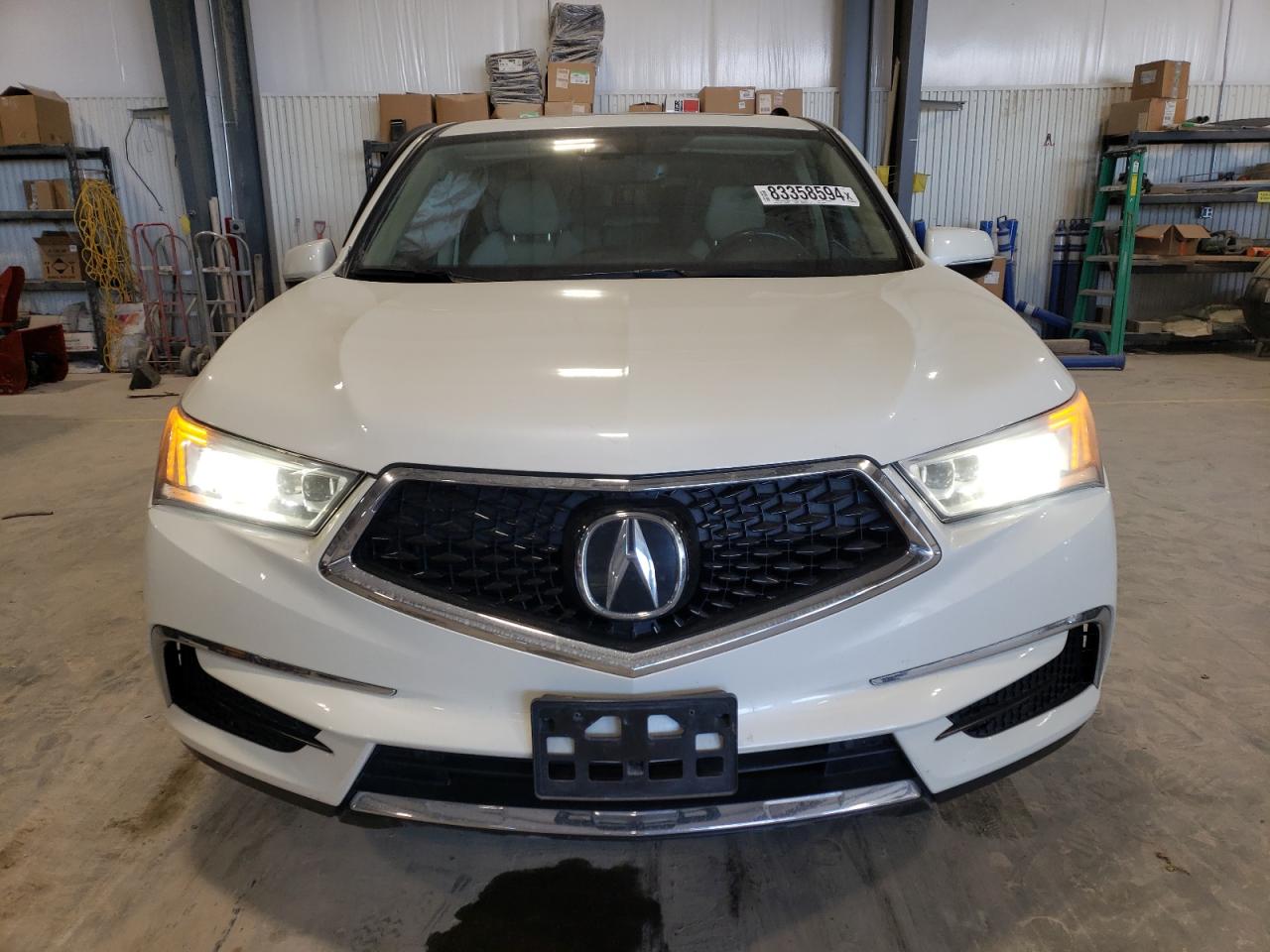 2017 Acura MDX VIN 5FRYD4H56HB001390 Copart auction photo, side / front end damage thumbnail 5