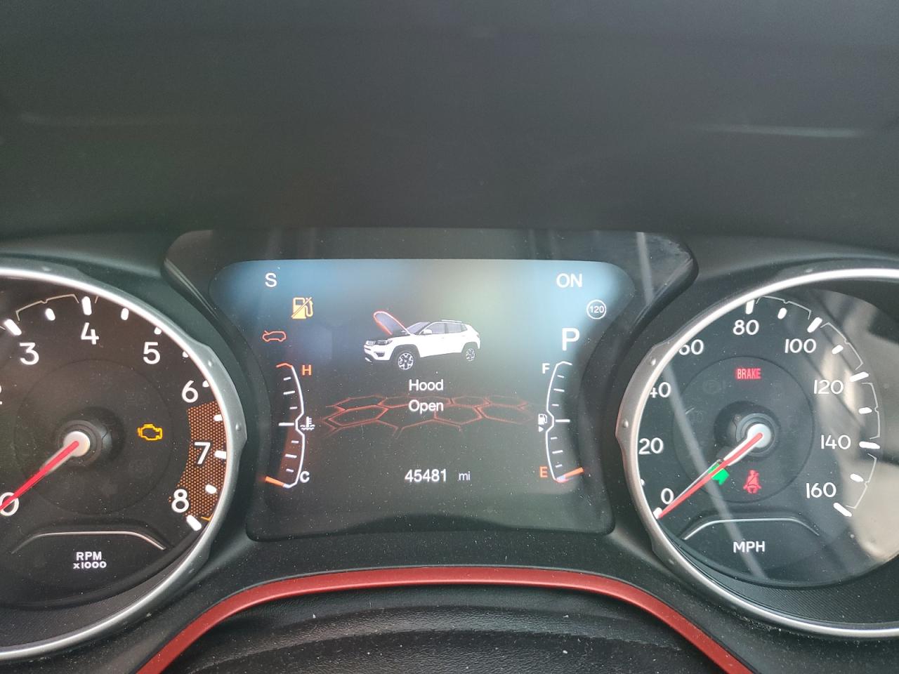 2020 Jeep Compass VIN 3C4NJDDB9LT123146 Copart auction photo, front end / rear end damage thumbnail 9