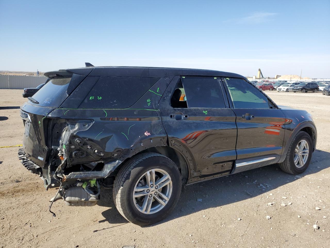 2020 Ford Explorer VIN 1FMSK8DH2LGA80944 Copart auction photo, rear end / side damage thumbnail 3
