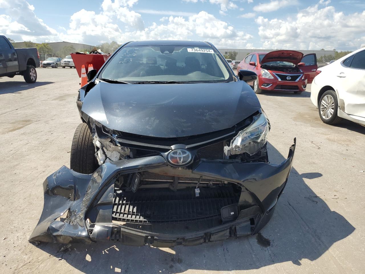 2019 Toyota Corolla VIN 2T1BURHE3KC148105 Copart auction photo, front end / rear end damage thumbnail 5